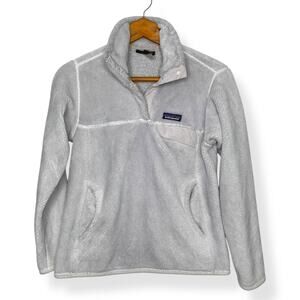 Patagonia women's gray Synchilla Re-Tool Snap T button fleece pullover Small